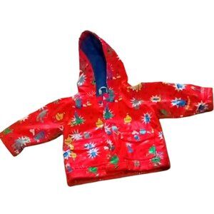 Hatley Raincoat for Toddler 6-12 Months Hooded, Lined, 2 Pockets, Snap Fasteners